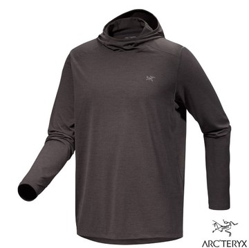【ARCTERYX 始祖鳥】男 Cormac Hoody 快乾長袖連帽衫.吸濕排汗.UPF 50+防曬/X000009002 雜黑