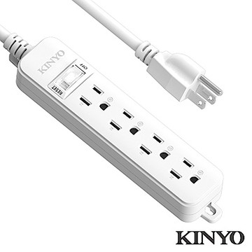 KINYO 1切4座安全延長線1.8M(SD3146)