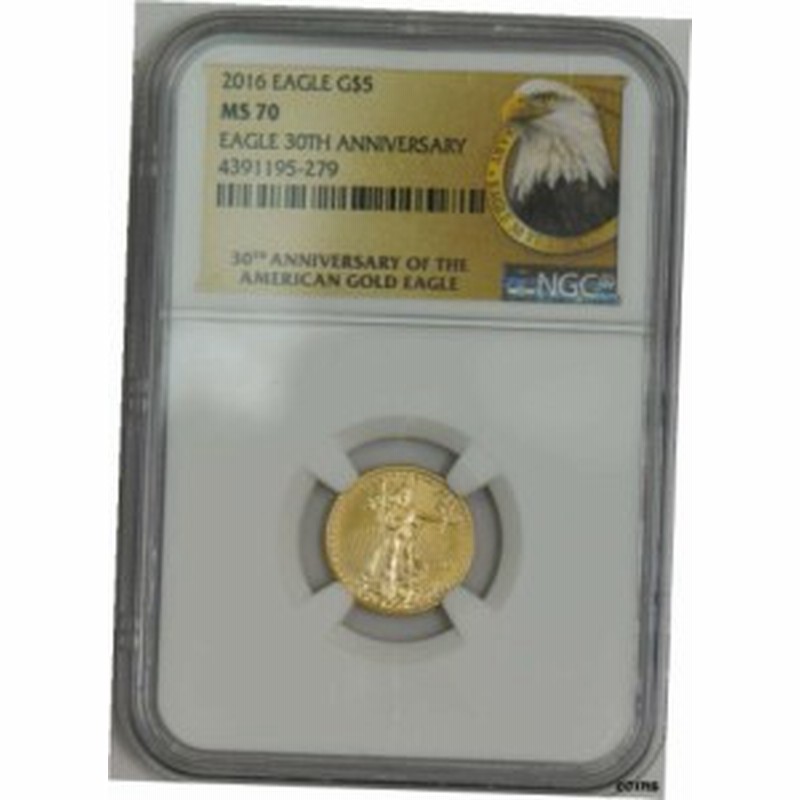 訳あり】 アンティークコイン コイン 金貨 銀貨 送料無料 2010 Eagle G$10 NGC Certified MS70 Blue Early  Releases Label