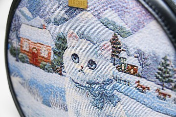 極光波斯貓  / 選布區 /  緹花布 / 台灣製造 / 防潑水 / 平織緹花