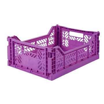 Aykasa土耳其折疊收納箱 M -紫羅蘭（2入）_廠商直送