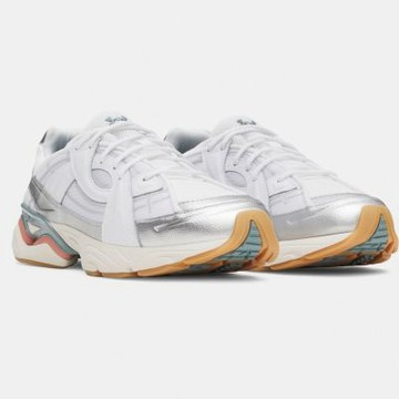 Under Armour 休閒鞋 Sola 男鞋 白 銀 復古 緩震 運動鞋 UA 6005284102