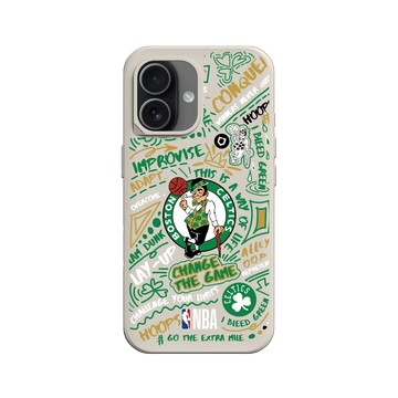 iPhone 17 SolidX 貝殼灰 - NBA - 塗鴉系列-波士頓塞爾提克 Boston Celtics - Graffiti