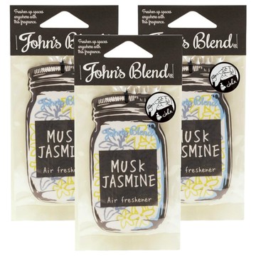 John's Blend 空氣清新香片 麝香茉莉花 2入 吊掛式設計  14g  3包
