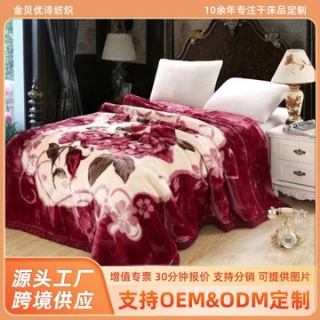 拉舍爾毛絨被舒適珊瑚絨毯雙層加厚學生秋冬宿舍單雙人蓋毯午睡毯