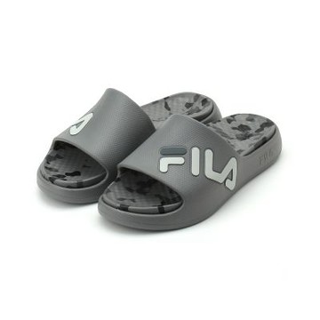 FILA 側LOGO迷彩拖鞋 灰 4-S351A-444 男鞋