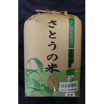 ふるさと納税 山形県 令和4年　山形県産　ひとめぼれ　玄米　10kg　特別栽培米