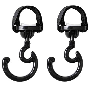 akachan honpo - 360度旋轉掛勾-黑色