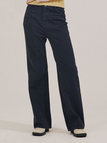 wide bootcut pants [NAVY]