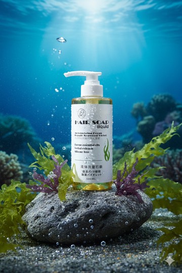 鴻琴生活-逸佳 保濕燙髮修護海藻紫羅蘭洗髮液態皂