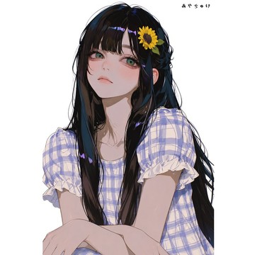 【8 月新品】07-139-0230 人物貼紙 簡約夏日女孩
