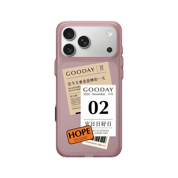 iPhone 17 Pro Max Clear (相機按鈕) 晶醺玫 - 好日曆 GOODAY (星期安有限公司) - 宜日日好日