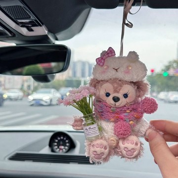 臺灣/✨汽車掛件 車載掛件  /可愛小熊汽車掛飾後視鏡裝飾擺件鑰匙扣閨蜜禮物創意包包掛件