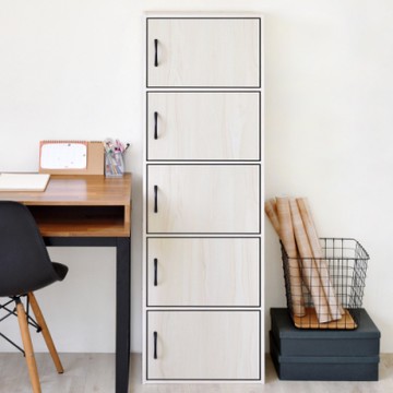 HOPMA家具 和風五門收納櫃 台灣製造 書櫃-寬42X深30.5X高148.5cm