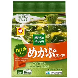 東洋水産 マルちゃん 素材のチカラ めかぶスープ 5食入×12個 ／食品