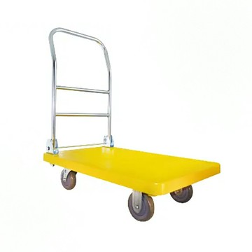 得貹 塑鋼平板車(黃) 500x810mm 附5吋W全效輪 台灣製 /台【APP滿額下單10%點數(單一帳號最高5000點)】1/31止