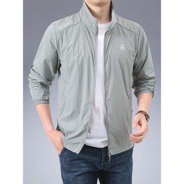 夏季冰絲防曬衣男士防曬服速干透氣薄款防紫外線戶外釣魚長袖外套