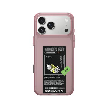iPhone 17 Pro Max Clear (相機按鈕) 晶醺玫 - Marine Debris - 拋棄式餐具粗體臂鉤躄魚