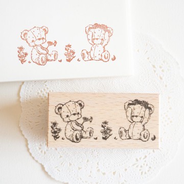 印章 - 花田裡的泰迪熊們