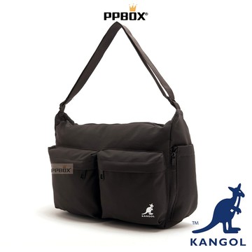 KANGOL 袋鼠 尼龍雲朵大側背包 限定款 66258720 時尚 包包 流浪包 多格層 防潑水 日韓穿搭