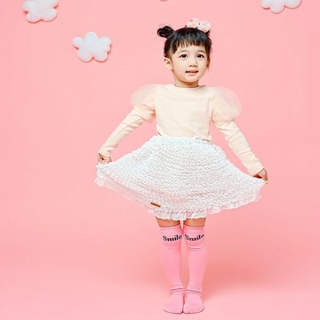 澎澎芭蕾裙-手作童裝短裙 細緻雪紡紗秋冬蕾絲小圓裙 過年春節