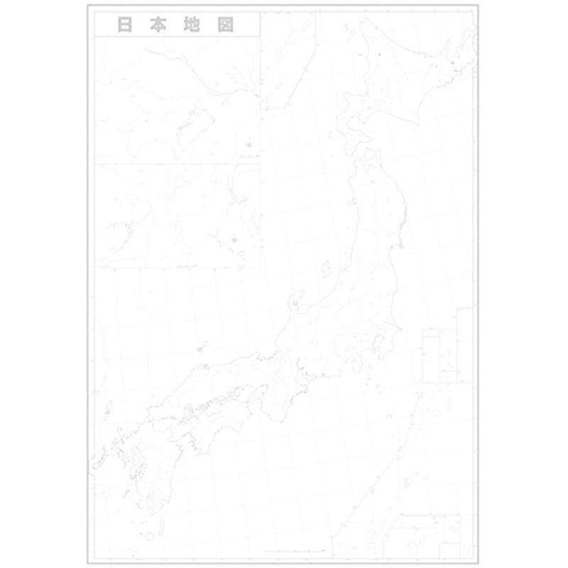 日本白地図・世界白地図２枚セット