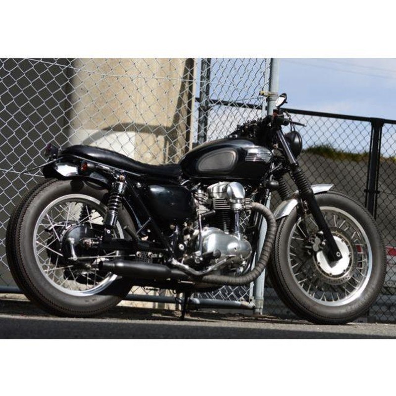 W650 純正タンク 黒 w400にも カワサキW650 1999のチョッパーカスタム