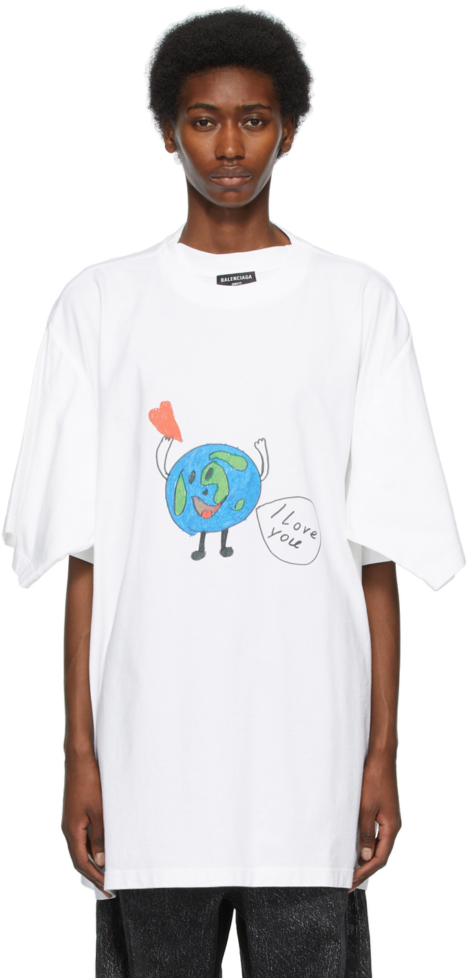balenciaga i love you t shirt