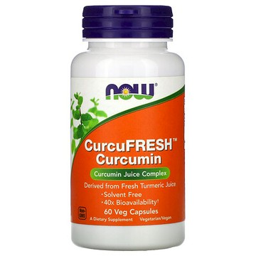 NOW Foods, CurcuFresh 姜黃素，500 毫克，60 粒素食膠囊