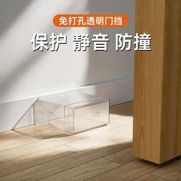 本島💥新款透明門擋免打孔創意防撞器阻門器開門防撞墊門後靜音碰撞保護