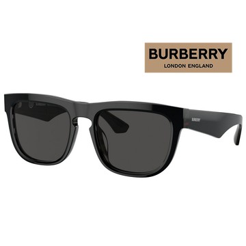 BURBERRY 亞洲版 時尚太陽眼鏡 BE4431U 412187 黑框深灰鏡片 公司貨