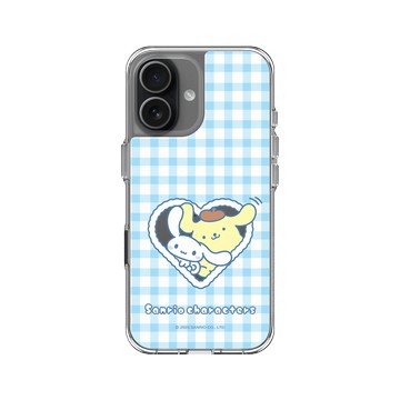 iPhone 17 Clear Case（相機按鈕） 透明 - 三麗鷗-布丁狗＆大耳狗綜合圖 Mix Characters - 派對系列-派對格紋