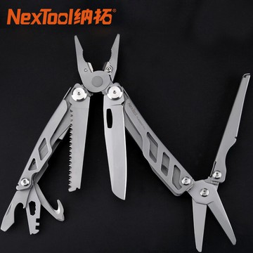納拓 新品戰艦Pro 多功能工具鉗 組合鉗子折疊刀戶外不銹鋼剪刀1入