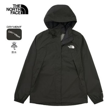 The North Face 官方旗艦 北面女款黑色DRYVENT防水衝鋒衣｜8DFAJK3 外套