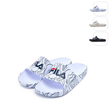 【FILA】中性SLEEK SLIDE Contour拖鞋-白 4-S355Z-133