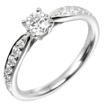 【日本直送】蒂芙尼 Harmony Engagement 5號 戒指 0.25ct VVS2/G/2EX/VG Pt950鉑金 鑽石 【二手】