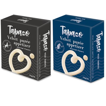 TAPAZO 【2入組】＜犬用/貓用＞絲絨鮮肉泥-綜合口味 480g(15g x 32)