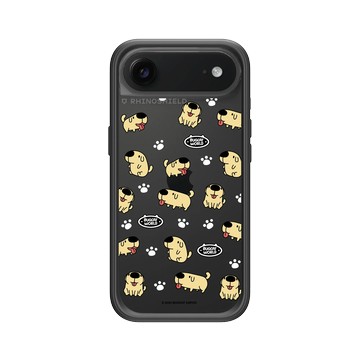 iPhone Air Mod NX -邊框背蓋組合 (相機按鈕) 黑 - 貓貓蟲咖波 Bugcat Capoo - 10th 經典狗狗