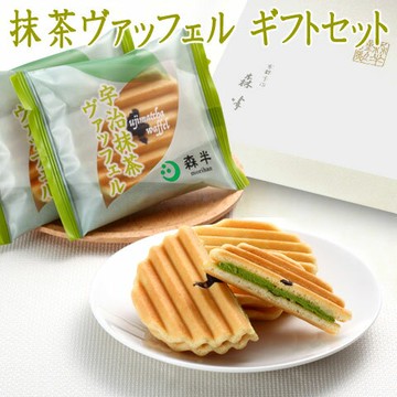 森半 抹茶夾心煎餅 10個入   母親節 禮物 抹茶甜點 綜合 伴手禮 回禮 獨立包裝 禮品 禮物 京都 慶祝 日式甜點 甜點 夾心煎餅日本必買 | 日本樂天熱銷