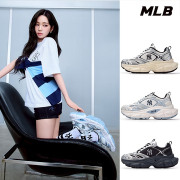 MLB 厚底老爹鞋 Winner Chunky系列 紐約洋基隊 (3ASHWD15N-三款任選)【官方旗艦店】