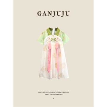 漢服女童夏套裝帥氣兒童中國風棉麻短袖夏季薄款唐裝表演服女套裝