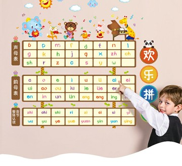 優購生活~幼兒園墻面裝飾卡通兒童房墻紙自粘墻面布置教室文化墻貼紙墻貼畫墻紙 玻璃貼 壁紙 壁貼 玻璃靜電貼 窗戶貼防窺貼