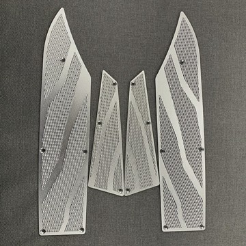 適用於光陽S350 S250改裝鋁合金防滑腳踏板機車腳踏墊改裝配件