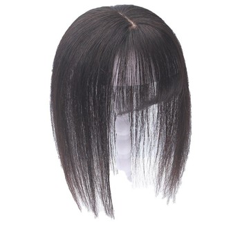 【巴黎精品】真髮髮片-3D頭頂補髮8*11cm女假髮2色a1fn8