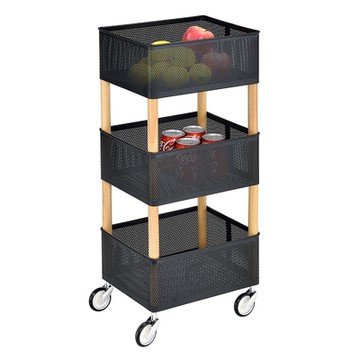 洋亦-三抽滑輪收納推車L 收納籃 收納架 滾輪收納籃 收納推車 收納層架