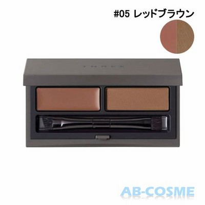 パウダーアイブロウ スリー THREE アドバンスドアイデンティティブラウシェーピングデュオ #05 レッドブラウン
