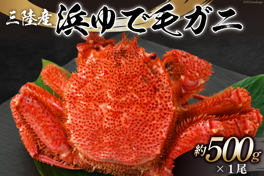 ＜先行予約＞かに 三陸産浜ゆで毛ガニ 約500g [村東商店 宮城県 気仙沼市 20562140] 冷蔵 カニ 毛がに 魚介 海鮮 毛ガニ 毛蟹 毛がに 蟹