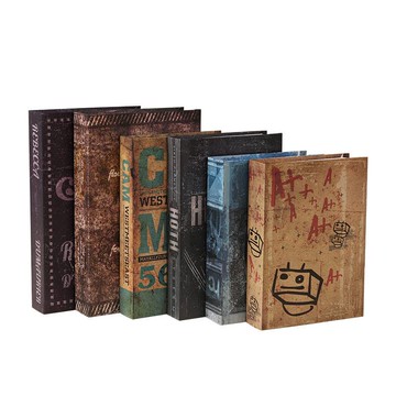 樂天精選~復古假書小擺件仿真書美式書籍書本道具書歐式書房書柜家居裝飾品 雙11全館免運