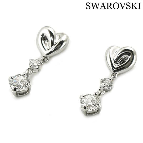 SWAROVSKI ピアス ローズゴールド LIFELONG HEART Lifelong Heart drop earrings, Heart, White, Rose gold-tone