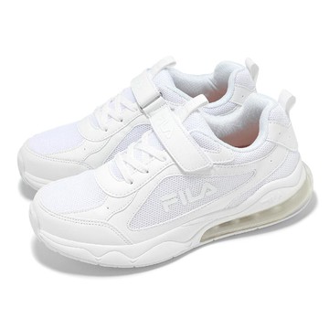 慢跑鞋 J807Z 中大童 女鞋 白 氣墊 魔鬼氈 運動鞋 斐樂 3J807Z111